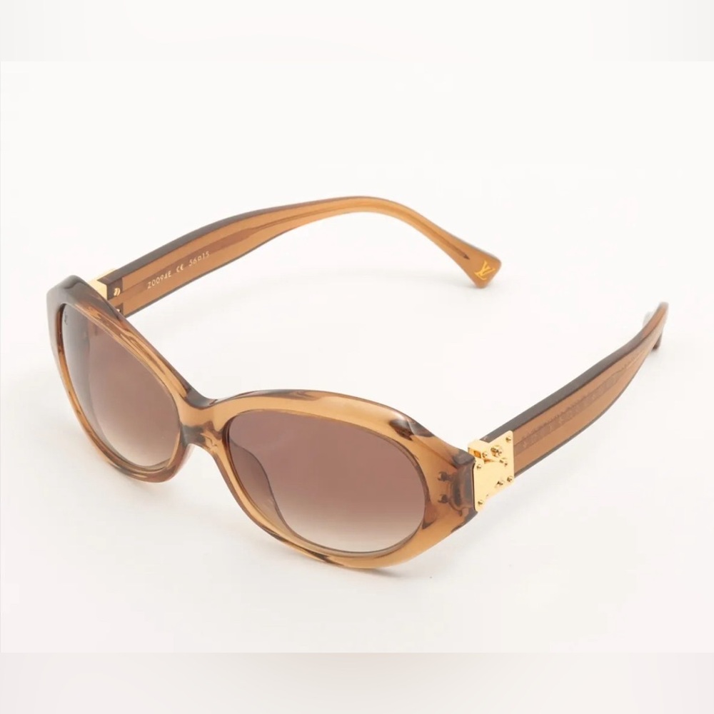 Louis Vuitton Spuzon Rond Sunglasses - Amber & Gold Z0094E